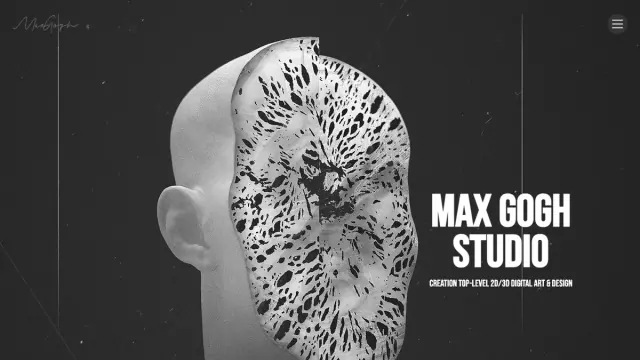 Max Gogh Studio — view live creative portfolio website