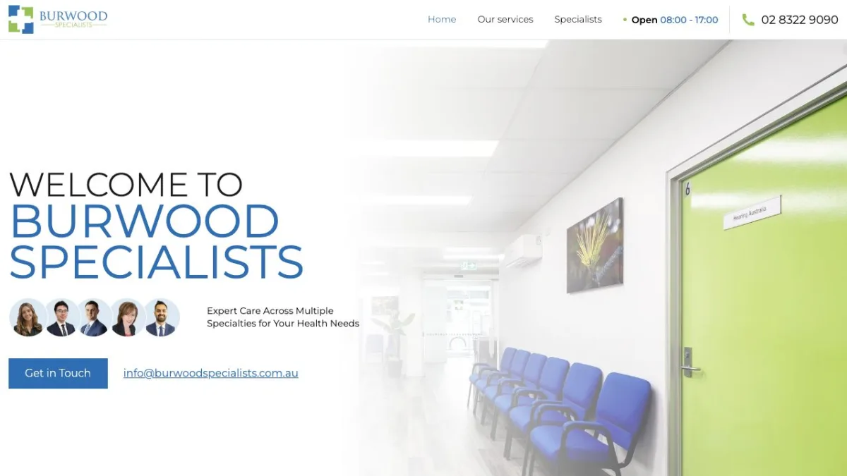 Burwood Specialists website preview