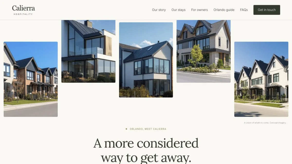 Calierra — Organic website preview